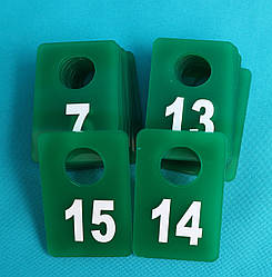 Чорний гардеробний номерок