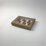 Коробка для пряника, 200*150*30 мм, з вікном, крафт, фото 3