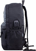 Рюкзак підлітковий з USB міський для хлопчика шкільний 17 л. Winner One 233-15, фото 3