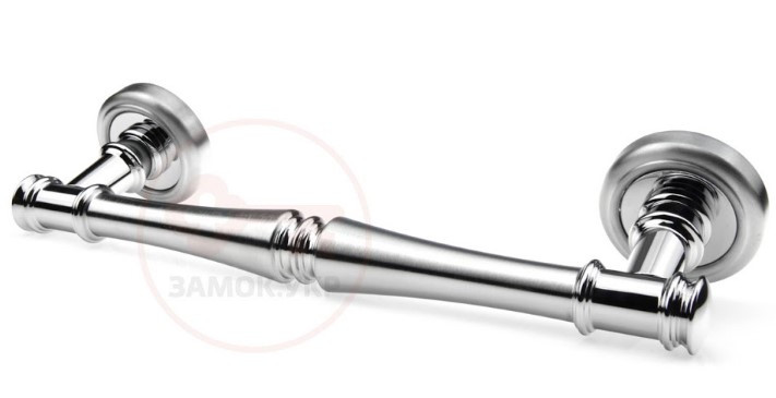 Дверна ручка-скоба Fadex Tako хром полірований \ хром матовий (Італія)