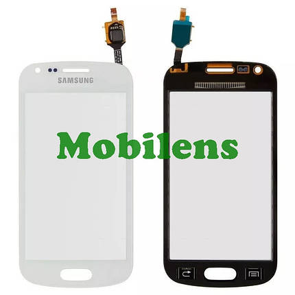 Samsung S7580, S7582 Galaxy Trend Plus Тачскрин (сенсор) білий, фото 1