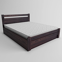 Ліжко дерев'яне односпальне Вена з підйомним механізмом (масив ясеня)