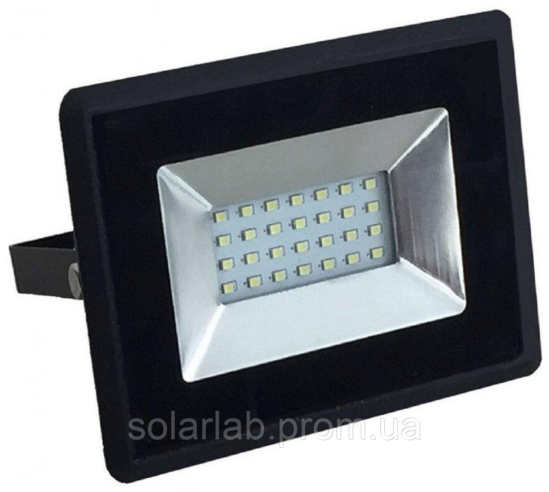 Прожектор вуличний LED V-TAC, 20W, SKU-5948, E-series, 230V, 6400К, чорний
