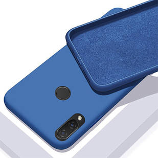 Чохол Silicone Case full для Xiaomi Redmi Note 7 Pro Blue