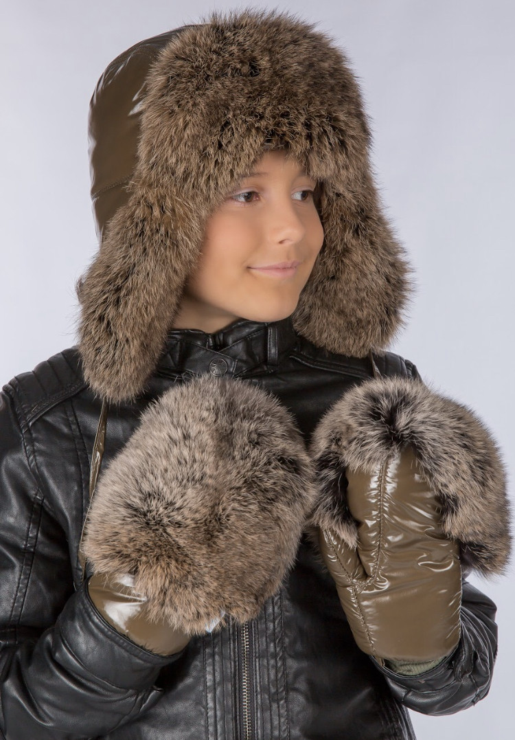 Стильна дитяча шапка-вушанка для хлопчиків Pl-8 Фіона Україна Зелений 53-54 см  ⁇  Одяг для хлопчиків.Топ!, фото 1