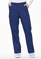 Штани жіночі безшовні з великими кишенями, колір: галактично-синій, розмір S