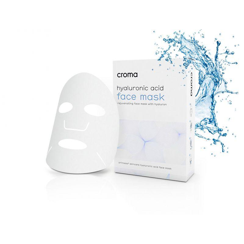 Princess Croma Face Mask with Hyaluronic Acid Маска для обличчя з гіалуроновою кислотою 8 шт.