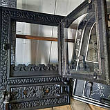 Дверцята для пічки, мангала з склом "Каміння", фото 2