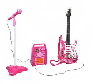 Дитяча гітара з мікрофоном і підсилювачем