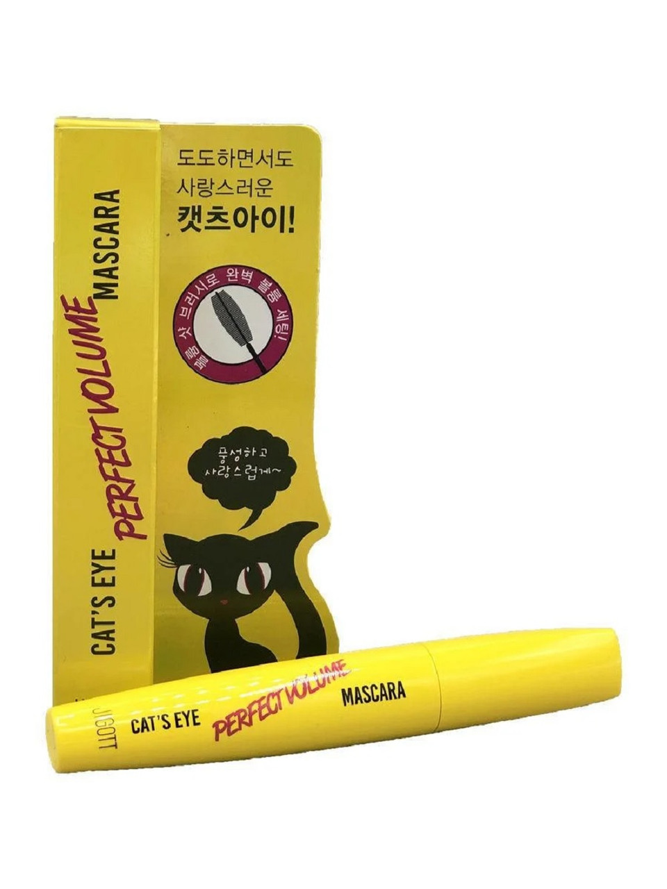 Туш для об'єму вій Jigott Cat's Eye Perfect Volume Mascara 12 г, фото 1