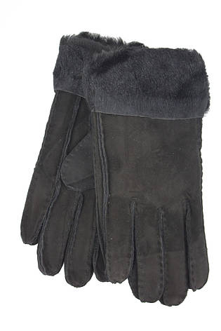 Жіночі рукавички Чорні з невеликим дефектом Віктор, фото 2