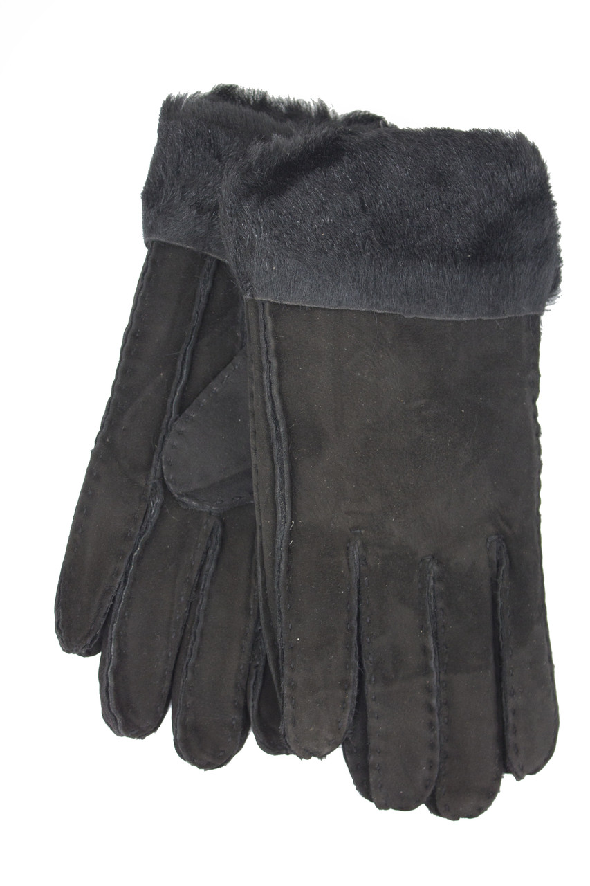 Жіночі рукавички Чорні з невеликим дефектом Віктор