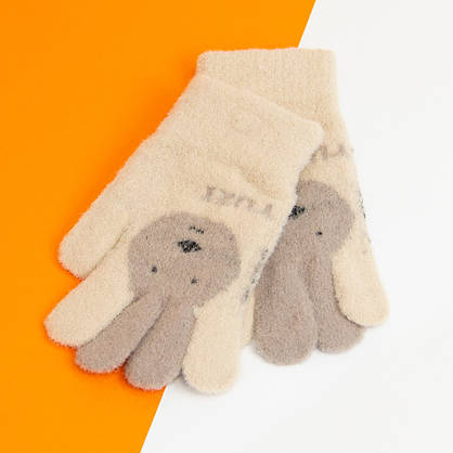 Оптом дитячі рукавички на 5 - 6 - 7 - 8 років зимові (арт. 20-25-19), фото 2