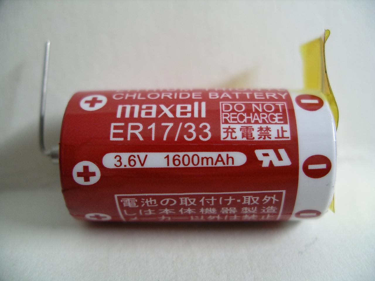 Батарейка Maxell ER17/33 літієва 3.6V