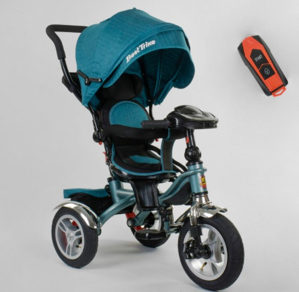 Триколісний велосипед Best Trike 5890/80-601 фара USB поворотне сидіння на 360, ПУЛЬТ СВЕТ ЗВУК