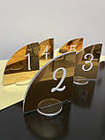 Номерки на стіл "Парус" з акрилу 5 мм та пластику, фото 2