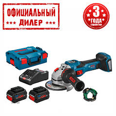 Акумуляторна кутова шліфмашина Bosch GWS 18 V-15 SC (L-Boxx) (18В, 8Ач)