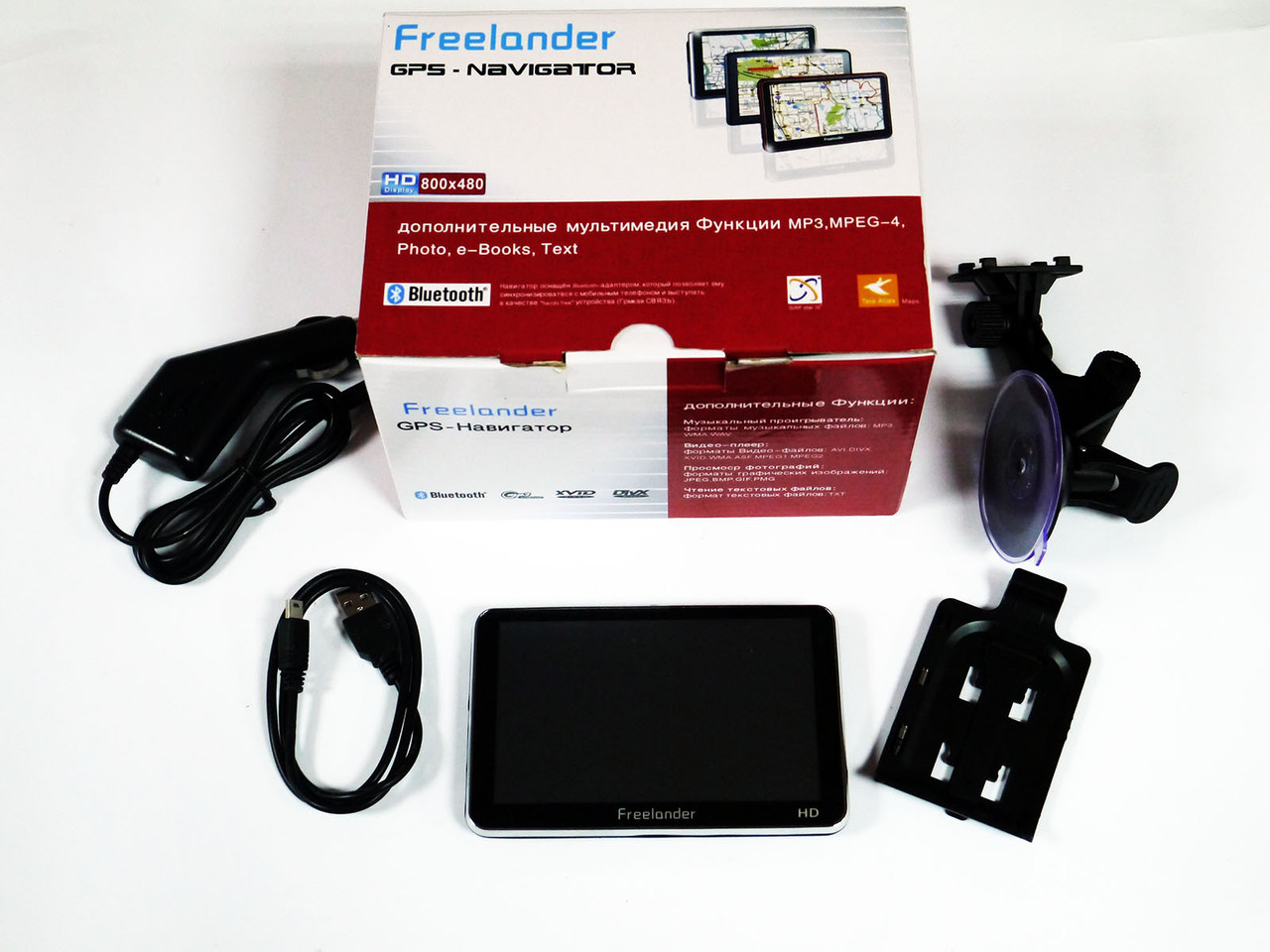5" GPS навигатор Freelander G502BT HD+4Gb+FMT - фото 2 - id-p1263052048