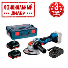 Акумуляторна кутова шліфмашина Bosch GWX 18V-10 Professional (18В, 5аг)