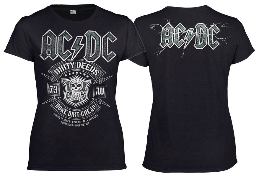 Футболка женская AC/DC Dirty Deeds