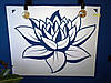 Трафарет квітка лотоса на стіну в вітальню, спальню, передпокій 115 х 95 см  одноразовий самоклеючий, фото 4
