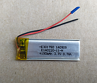 Аккумулятор литий полимерный плоский Li-Po 301750 3,7 v 140 мah