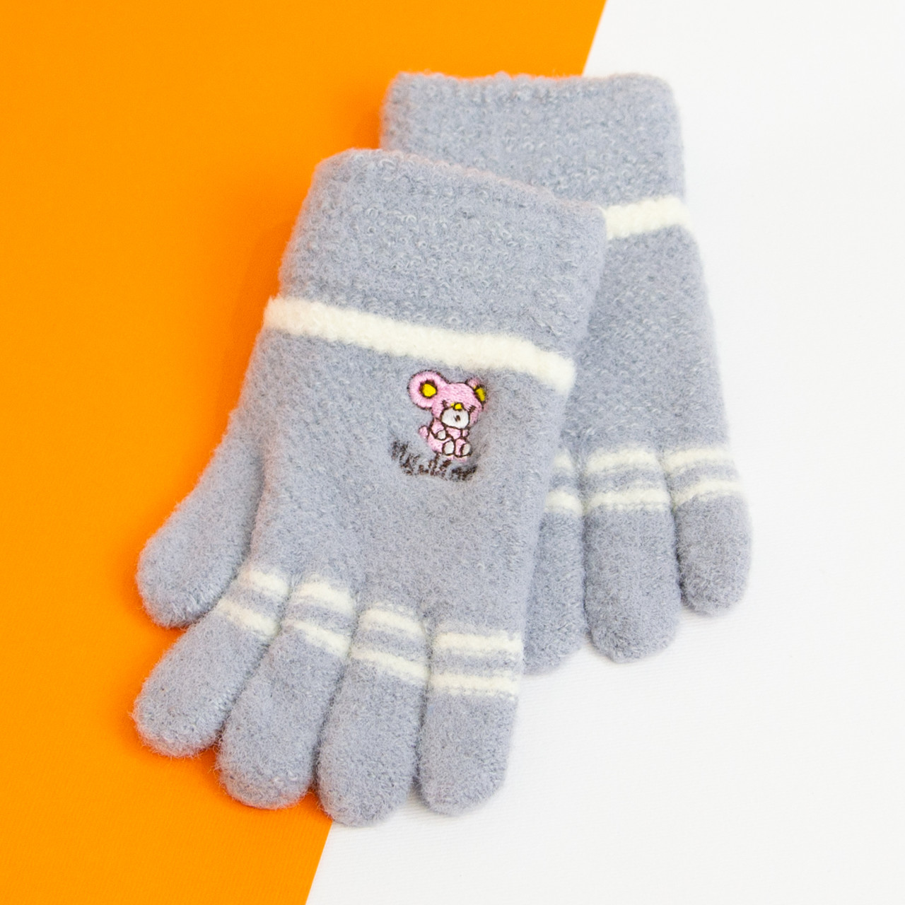 Рукавички дитячі на 5 - 6 - 7 років для дівчаток/хлопчиків зимові (арт. 20-25-1)