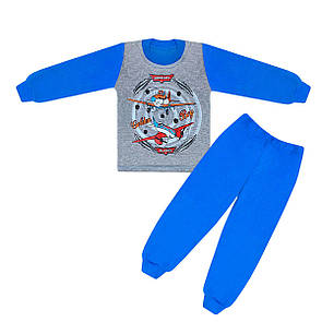 Дитяча піжама для хлопчика Літаки інтерлок