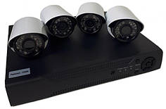 Комплект відеонагляду на 4 камери UKC DVR KIT 520 AHD 4ch Gibrid 6932 (N011564)
