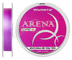 Шнур Favorite Arena PE 100m (purple) #0.2/0.076 mm 5lb/2.1 kg