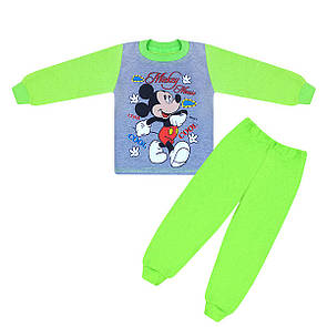 Кольорова піжама для хлопчика з малюнком Міккі Маус інтерлок