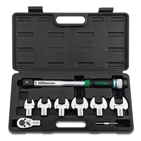 Набір динамометричний 1/2" 8ед. 10-80Nm TOPTUL GAAI0801, фото 1