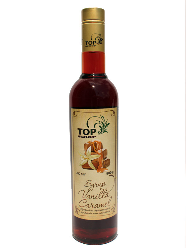 Сироп Ванільна карамель ТМ TOP sirop 900 гр