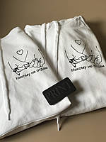 Парные толстовки с капюшоном и кармашком для парня и девушки НИКОМУ НЕ ОТДАМ