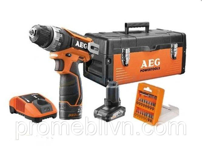 Акумуляторний дриль-шурупокрут AEG BSB12C2 LI-X02KIT1X