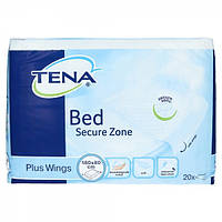 Одноразовые пеленки впитывающие Tena Bed Plus Wings Secure Zone 80х180 20шт