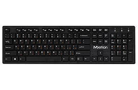 USB бездротова клавіатура MEETION Ultrathin K841 RU, EN, чорна