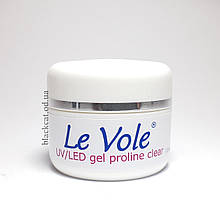 Гель для нарощування нігтів без опіла прозорий UV/Led gel Le Vole proline clear 15 ml