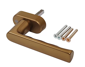 Ручка віконна HOPPE Гамбург SecuForte штифт 32-42 мм фіксація 45° колір F4 бронза