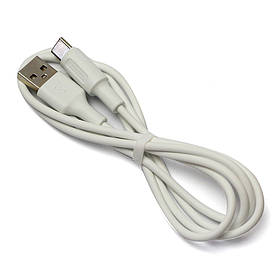 Кабель для зарядки Crown CMCU-001C white, Type C - USB 2.0, 5В / 2A