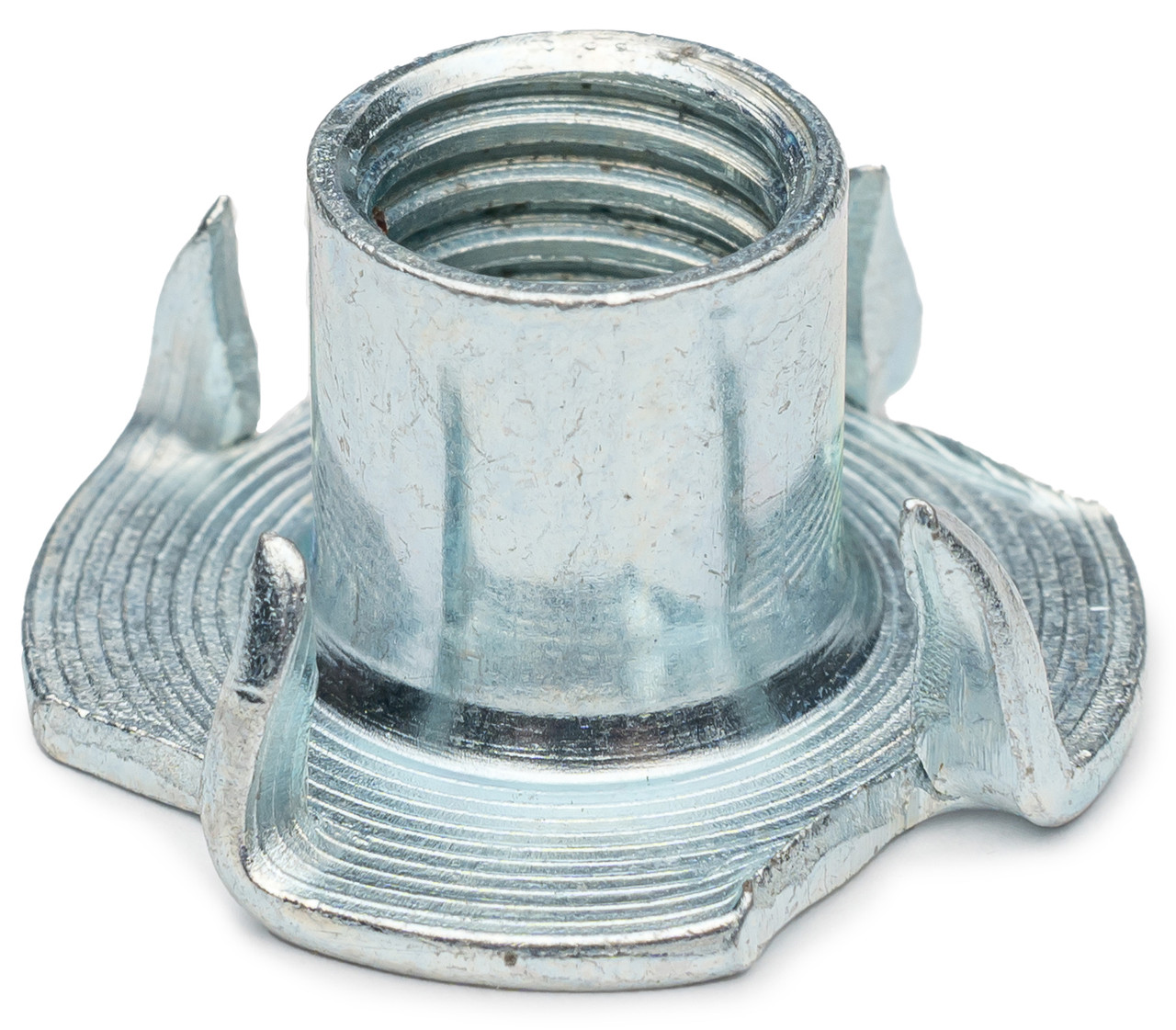 Гайка меблева М5 6,4х8 мм (⌀17) упорна із зубами DIN 1624, фото 1