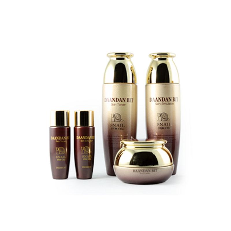 Антивіковий набір для обличчя зі стовбуровими клітинами і равликовим муцином Daandan Bit Premium Snail 3 Set, фото 1