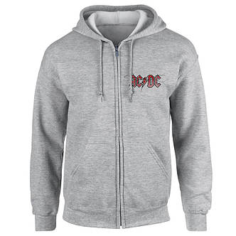 Толстовка на змійці AC/DC Australia 1973 меланжева, фото 2