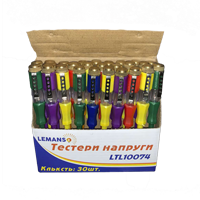 Викрутка — індикатор 100-500V LEMANSO 3.0x140 мм LTL10074, фото 1