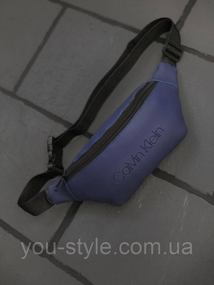 Бананка Calvin Klein синя змія пластик