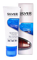 Крем - фарба для взуття "Intensive Waxed Leather" (Темно-Коричневий) 75мл - Silver