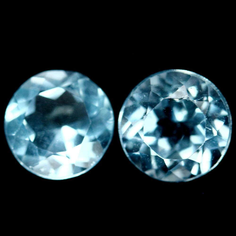 3.33 КТ Природний Бразильський топаз пари 7-7.2 мм.