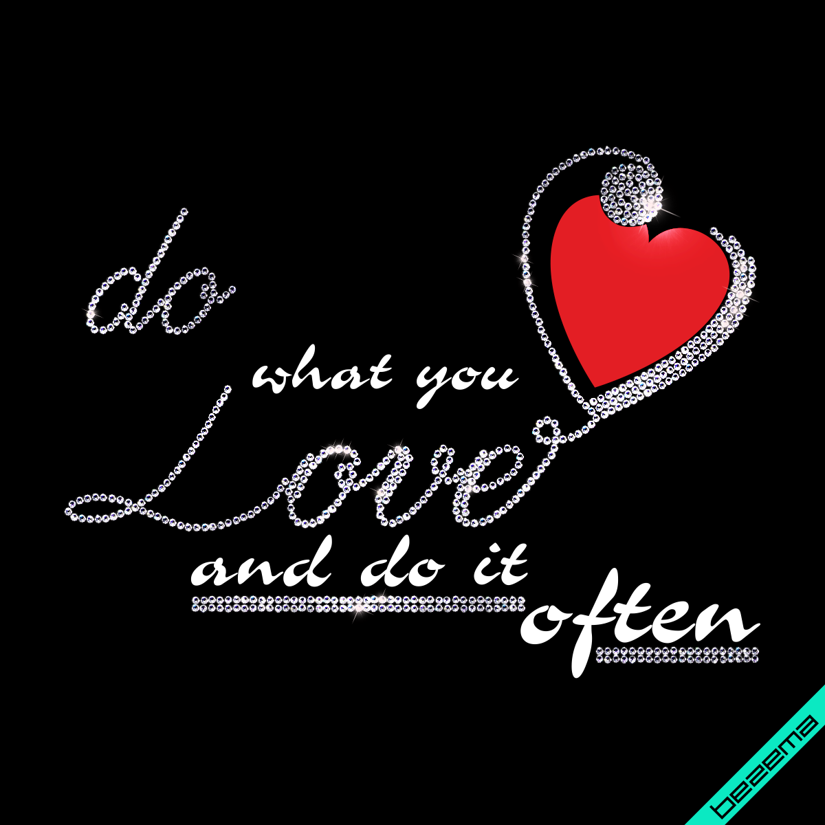 Картинки на сукні Do what you love and do it often