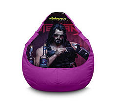 Крісло мішок "Cyberpunk 2077. Angry Johnny" Оксфорд