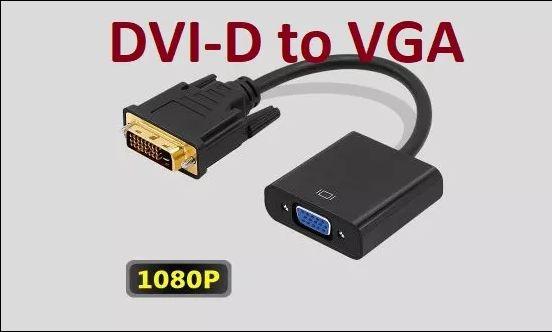 DVI-D 24+1 на VGA конвертор адаптер перехідник активний процесор
